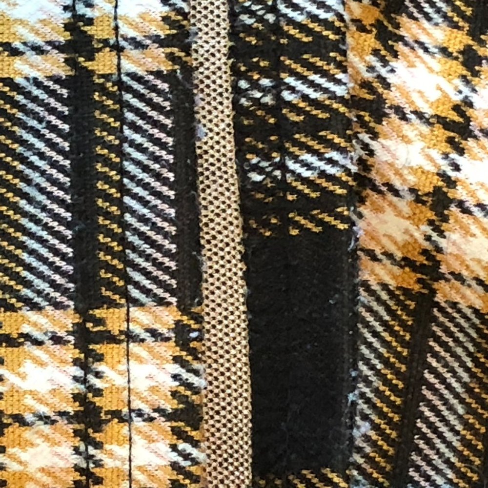 Nannette Baby Girl Dress Fall Plaid Black White Gold Brown Size 3T - Picture 7 of 15
